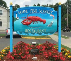 Double-Sided Restaurant Sign  