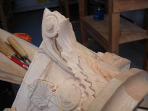 Carved Wood Capital